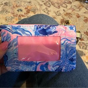 Lilly Pulitzer ID Case Keychain Wallet in Shade Seekers
